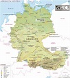 Austria/Germany Wall Map by Maps of World - MapSales