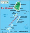 St. Vincent and the Grenadines Map / Geography of St. Vincent and the ...