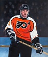 John Leclair, Philadelphia Flyers by Tony Harris