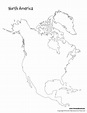 Blank-North-America-Map - Tim's Printables