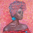 African American Woman Oil Painting 10х10 fine art by SElenaV. | Etsy