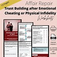 Affair Recovery Therapy Worksheets Infidelity Trust Cheating - Etsy