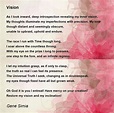 Vision - Vision Poem by Gene Simia