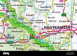 Nagykanizsa Ungarn Karte Stadtplan Stadtplan Stockfotografie - Alamy