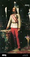 Emperador austriaco Francisco José I. retrato de 1873. Pintado por ...