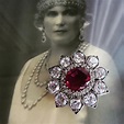 Queen Victoria Eugenia of Spain was given this beautiful ruby and ...