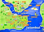 Free Istanbul city map with sights to download