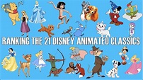 Ranking the 21 Disney Animated Classics (1937-1988) - YouTube