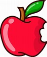 Ilustración de dibujos animados de manzana. estilo vector manzana para ...