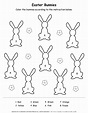 Easter - Worksheet - Bunny with Numbers | Planerium