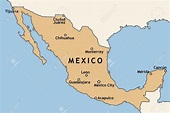 Map of Mexico cities: major cities and capital of Mexico