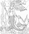 Dibujos de Sirenas para Colorear. 120 Imágenes para Imprimir