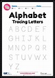 Alphabet Worksheet, Tracing Letters - Free Printable PDF