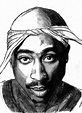 Tupac Shakur Print From Original Pencil Drawing 2pac - Etsy