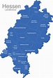 Hessen Landkreise interaktive Landkarte | Image-maps.de