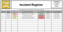 Free Incident Register Template - Work Safety QLD
