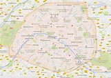 Mapa de París de Google - DescubriParis