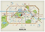 Mapa de atracciones turísticas de Berlín | Berlín turismo, Berlin viaje ...