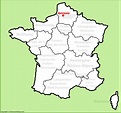 Amiens location on the France map - Ontheworldmap.com