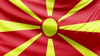 Realistic Macedonia Flag In Stunning 4k Stock Motion Graphics SBV ...