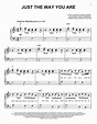 Just The Way You Are Sheet Music | Bruno Mars | Easy Piano