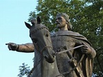 Equestrian statue of Daniel of Galicia in Lviv Ukraine