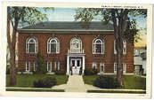 Public Library Carthage New York 1925 postcard 1942 Carthage postmark ...