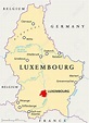 Luxemburgo Mapa Capital | Luxemburgo, Rotas, Mapa