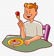 Couple Eating Food Clipart - Person Eating Food Clipart, HD Png ...