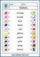 Color Practice Worksheets - Worksheets For Kindergarten