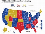 1992 Electoral Map Interactive