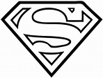 Escudo Superman Para Colorear E Imprimir