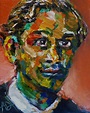 Portrait of Erich Heckel, Oil on Canvas 10x8", © Copyright 2011 Alan Derwin