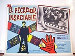"EL PECADOR INSACIABLE" MOVIE POSTER - "STUDS LONIGAN" MOVIE POSTER