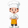 Premium Vector | Boy chef cartoon