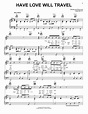 Have Love Will Travel Sheet Music | Tom Petty | Piano, Vocal & Guitar ...