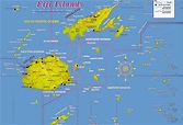 Large detailed Fiji Islands map. Fiji Islands large detailed map ...
