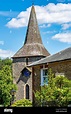 St Mary's Church in the village of Downe in Kent, England. The sundial ...