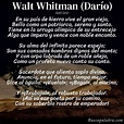 Poema Walt Whitman (Darío) de Rubén Darío - Análisis del poema