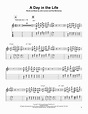 A Day In The Life sheet music by The Beatles (Guitar Tab Play-Along ...