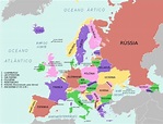 Países da Europa: lista e capitais - Toda Matéria