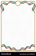 Frame and border italy colors flag Royalty Free Vector Image
