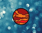 Desenho de Planeta marte pintado e colorido por Imshampoo o dia 27 de Agosto do 2016