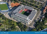 Aerial View of Parken Stadium in Copenhagen, Denmark Editorial Photo ...