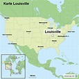 StepMap - Karte Louisville - Landkarte für USA