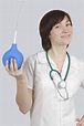 Nurse with Enema is Flirting Stock Photo - Image of white, stethoscope ...