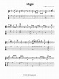 Allegro K3 Sheet Music | Wolfgang Amadeus Mozart | Guitar Tab