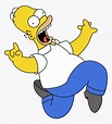 Homer Simpson Png - Homer Simpson Running Png, Transparent Png - kindpng