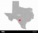 Map of Uvalde in Texas Stock Photo - Alamy