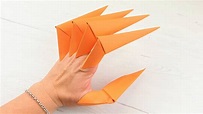 Cómo hacer unas garras de papel - Tutorial Fácil - Manualidades Play